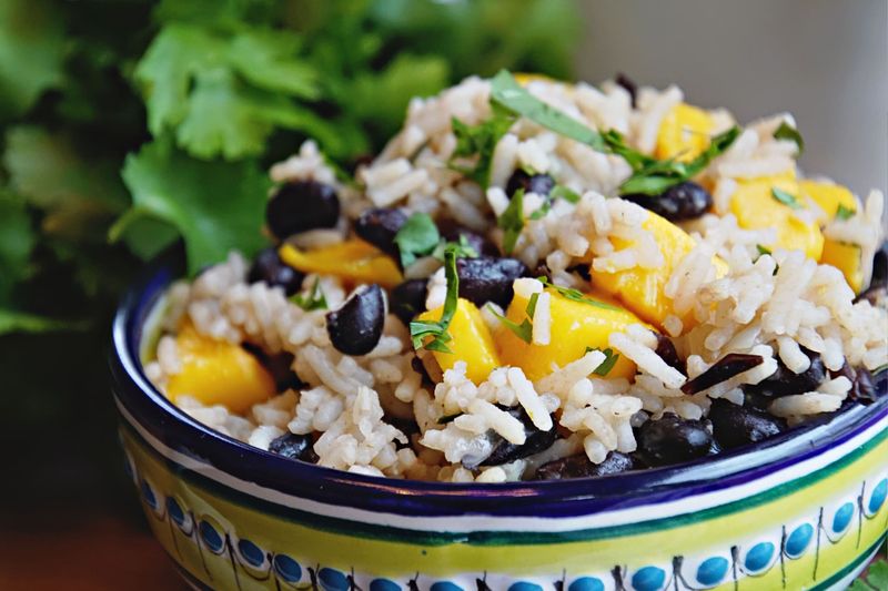 Mango and Black Bean Rice Bowl
