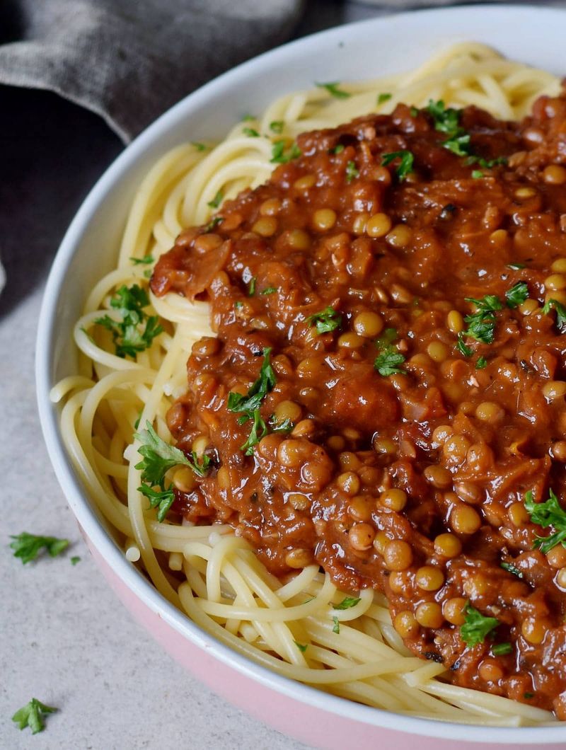 Spaghetti with Lentil Bolognese