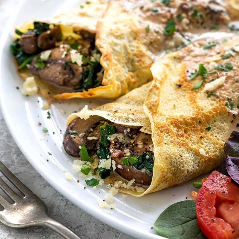Roasted Veggie Crepes