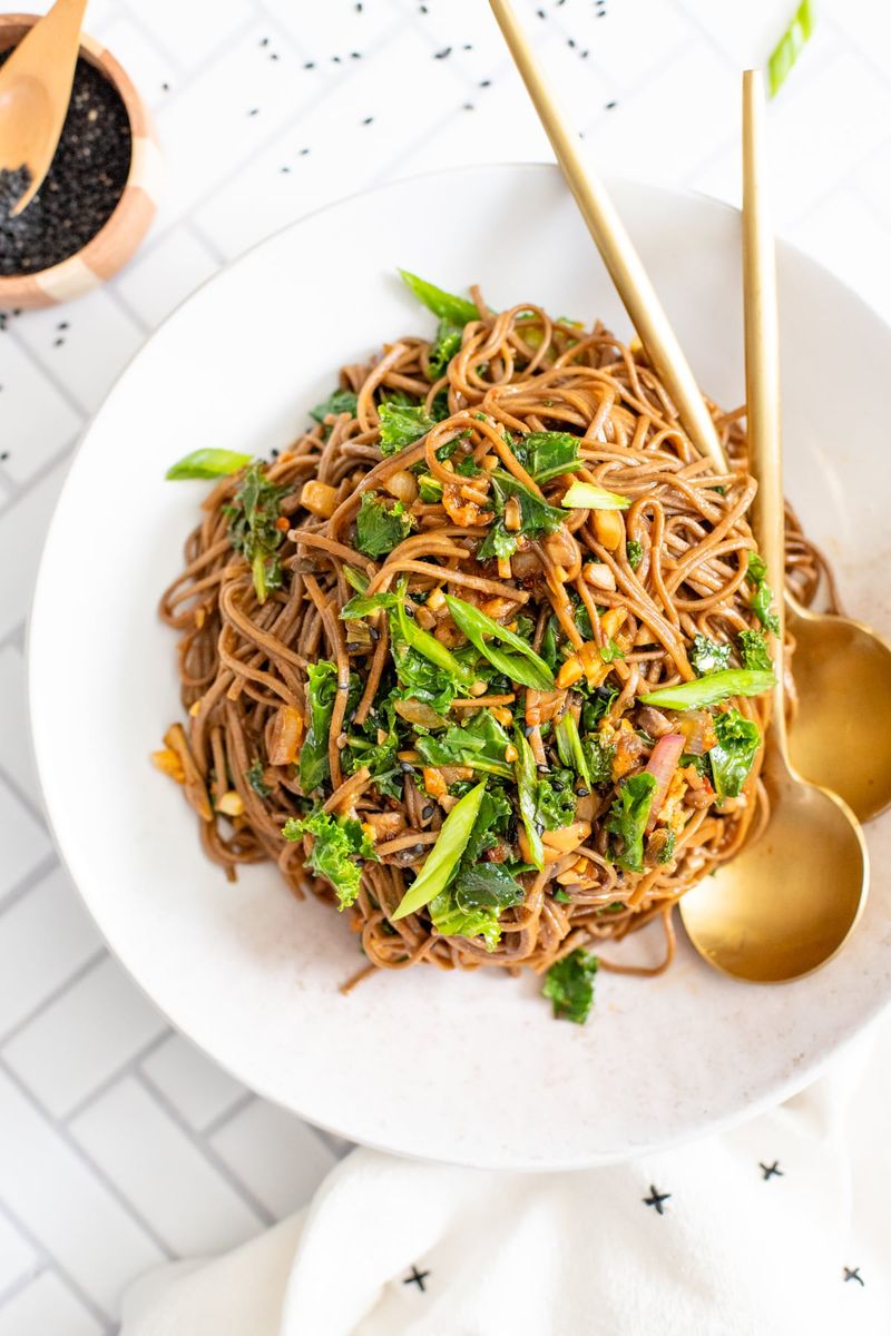 Soba Noodle and Kale Bowl