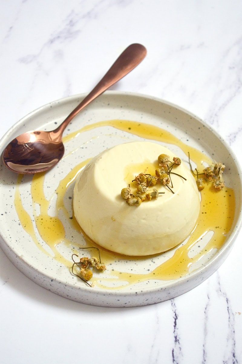 Chamomile Tea Panna Cotta