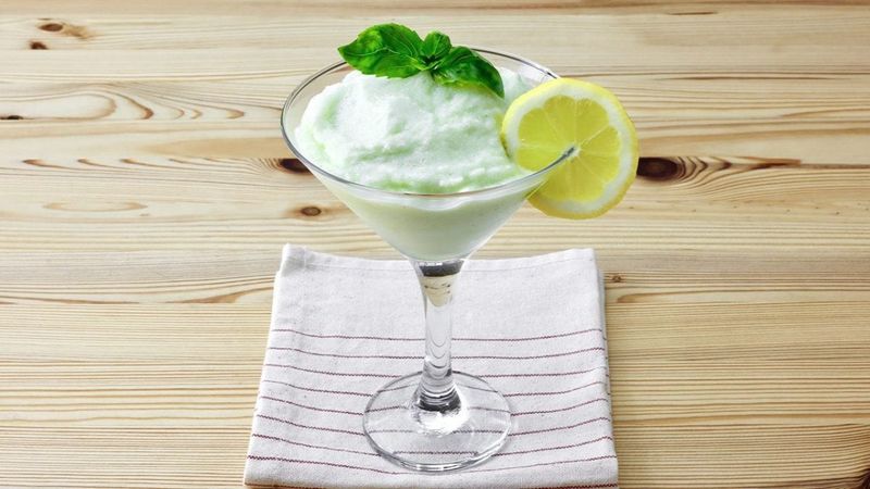 Basil Lemon Sorbet
