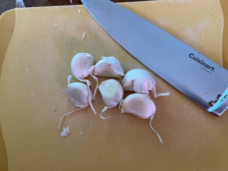 Garlic Peels Faster With a Quick Press
