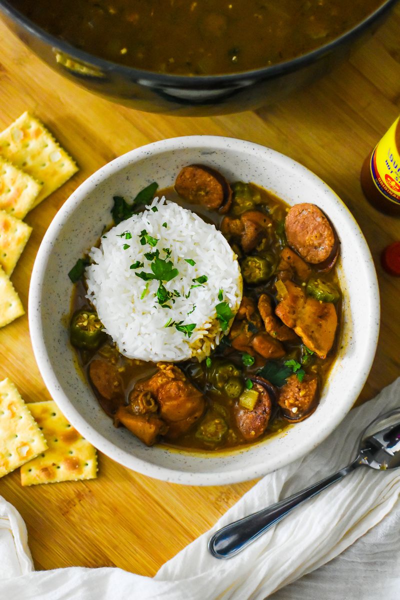 Southern Chicken and Okra Gumbo Stew
