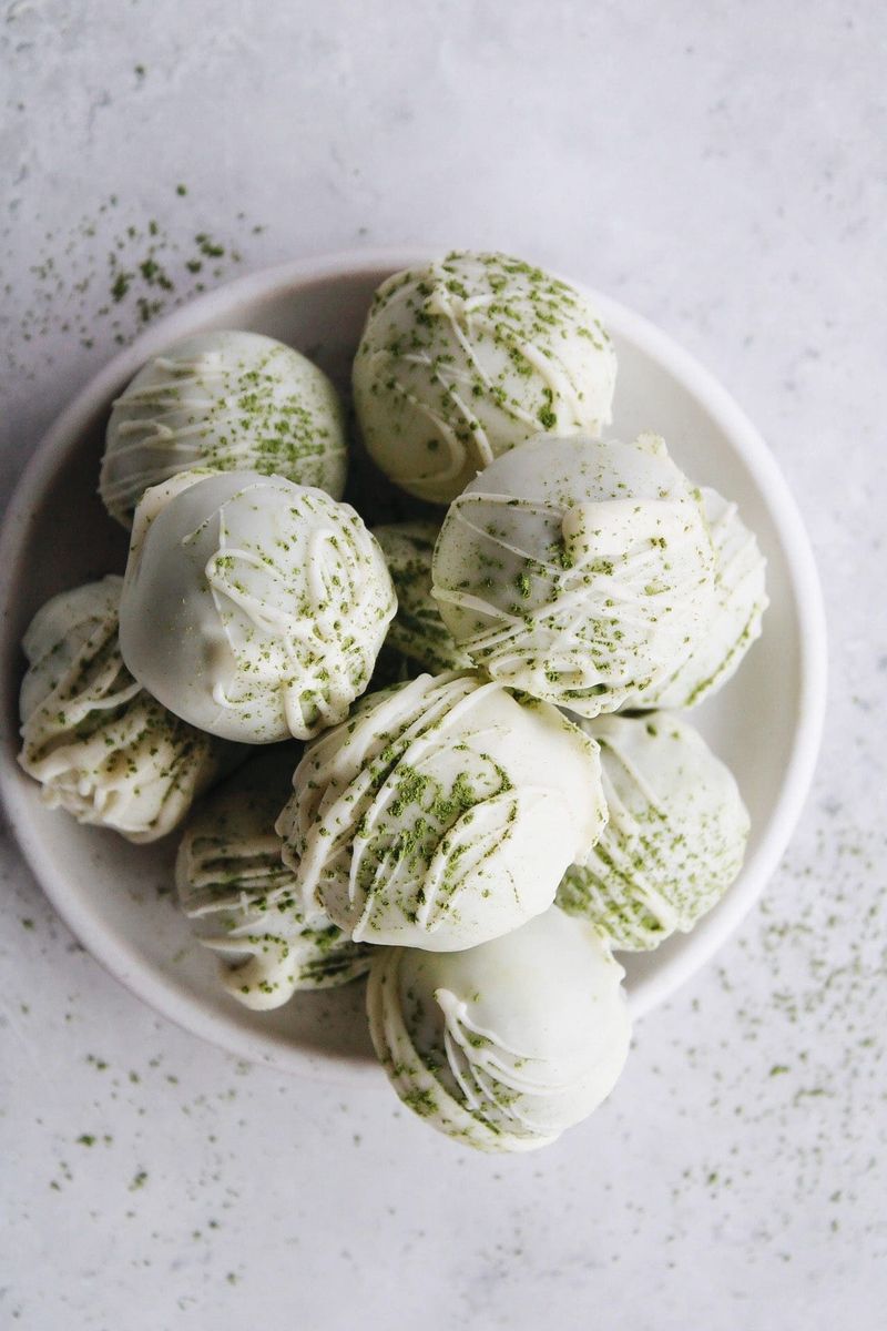 Matcha White Chocolate Truffles