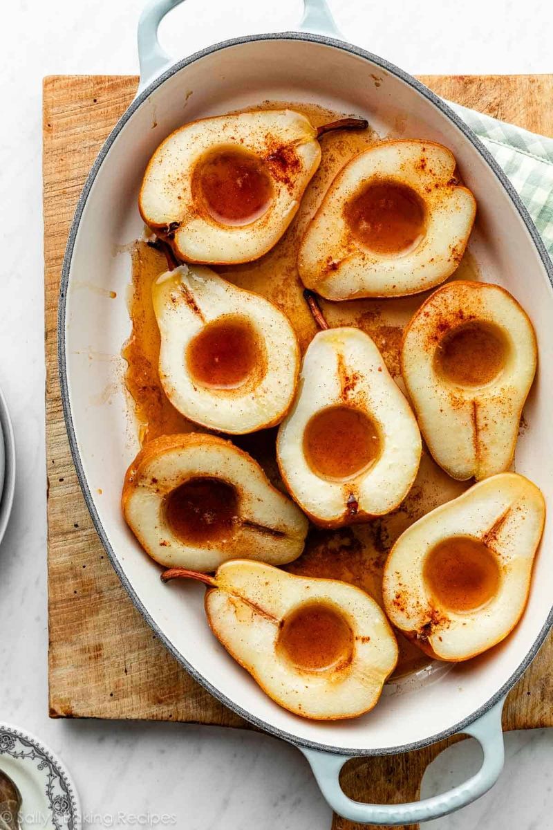 Spiced Pear and Honey Doughnuts