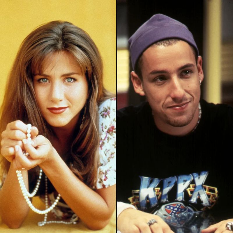 Jennifer Aniston and Adam Sandler