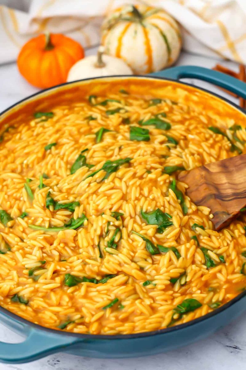 Pumpkin and Sage Brown Butter Orzo