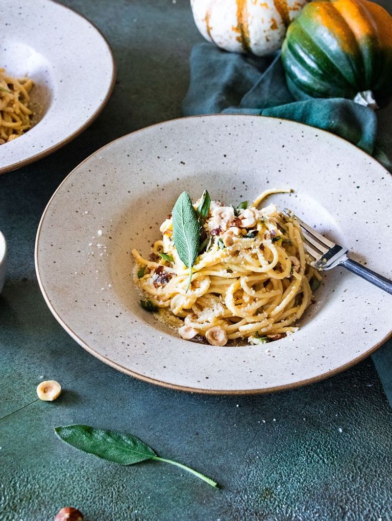 Pear and Hazelnut Brown Butter Pasta