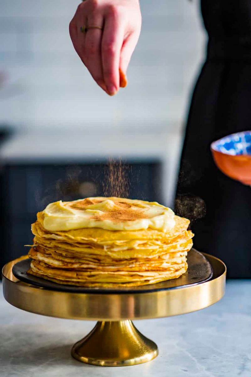 Custard Pancake Stack