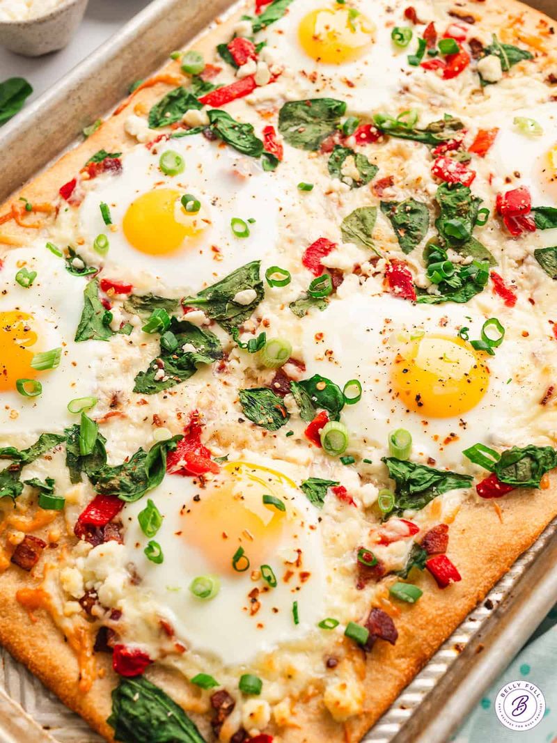 Roasted Veggie Breakfast Pizza