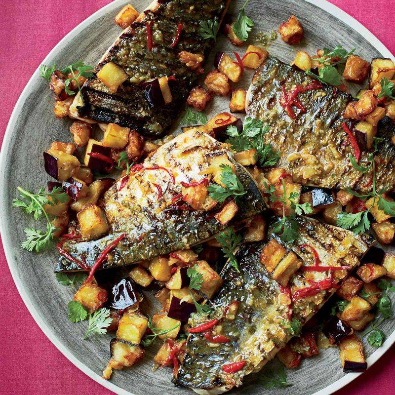 Spiced Mackerel with Roasted Root Vegetables