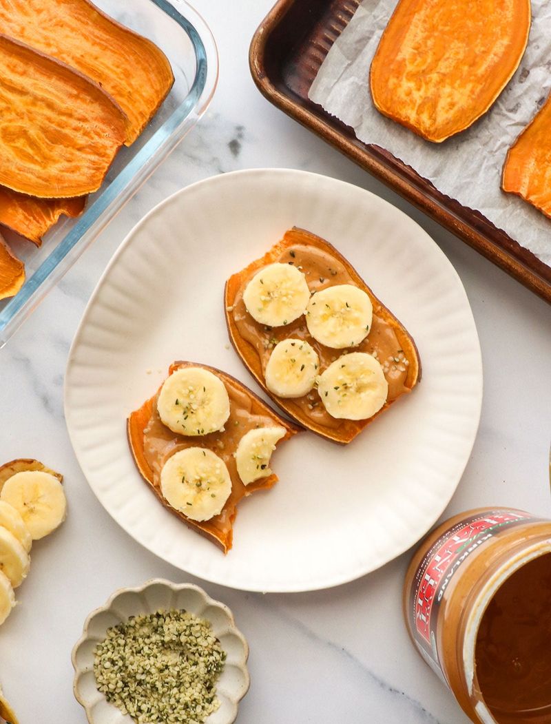 Sweet Potato Toast with Almond Butter