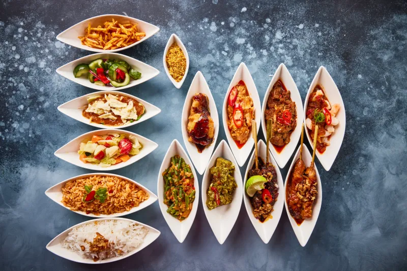 Rijsttafel at Restaurant Blauw