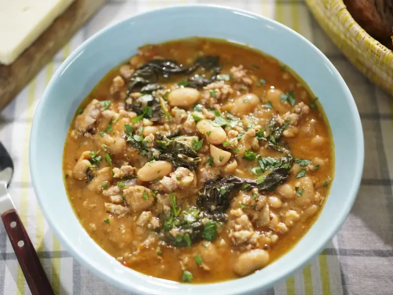 Tuscan White Bean and Sausage Stew