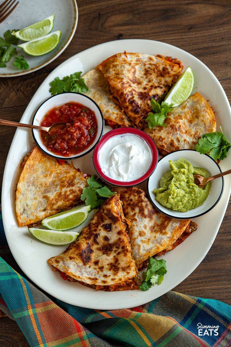 Make Quesadilla Wedges Look Like a Pizza Wheel