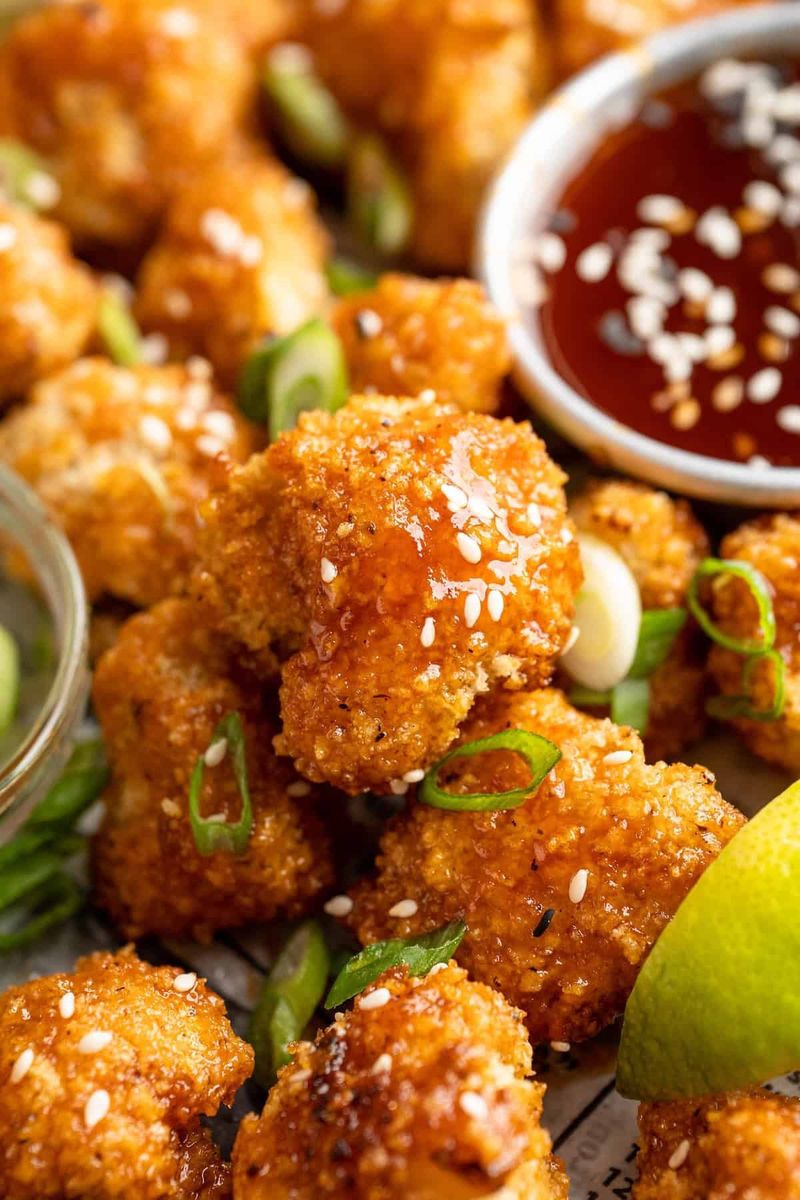 Honey Sriracha Cauliflower Bites