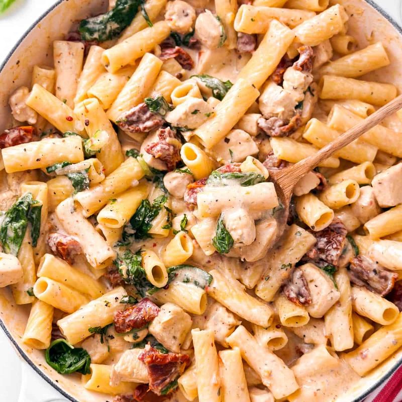 One Pot Creamy Tuscan Pasta