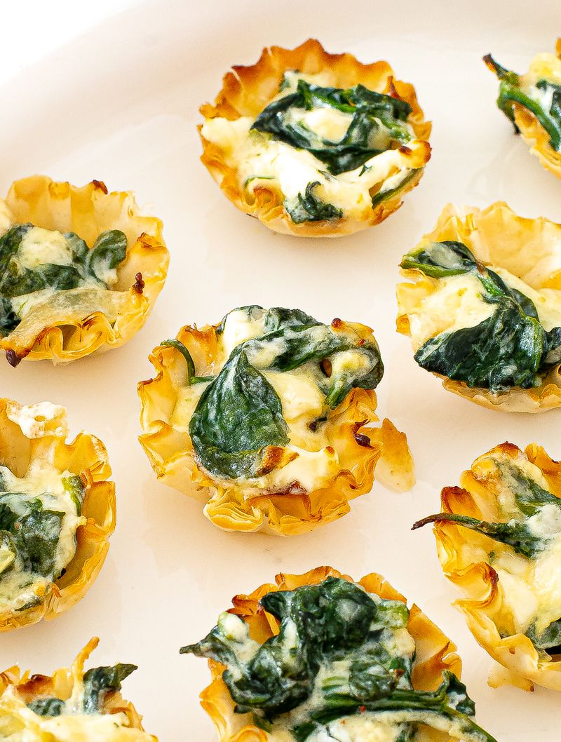 Spinach and Feta Phyllo Cups