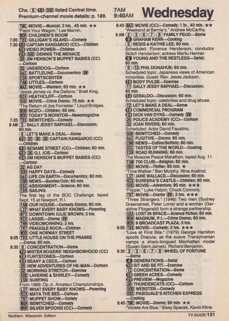 Checking the TV Guide to Plan Your Entire Week of Watching