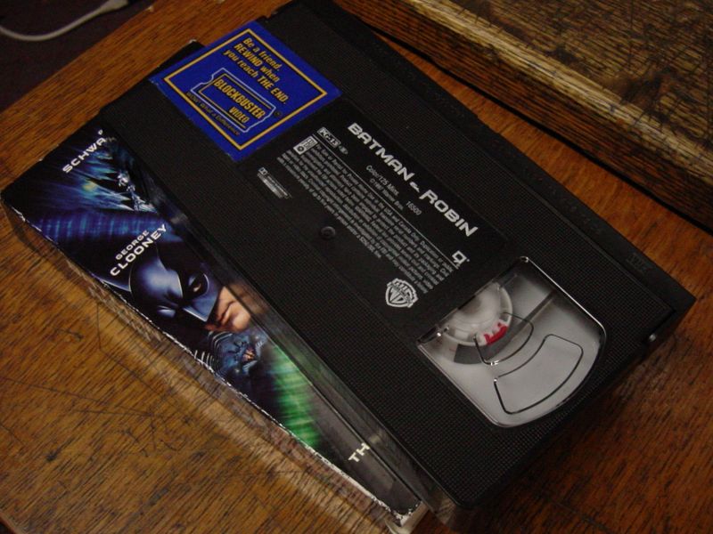 Rewinding VHS Tapes Before Returning Them to Blockbuster