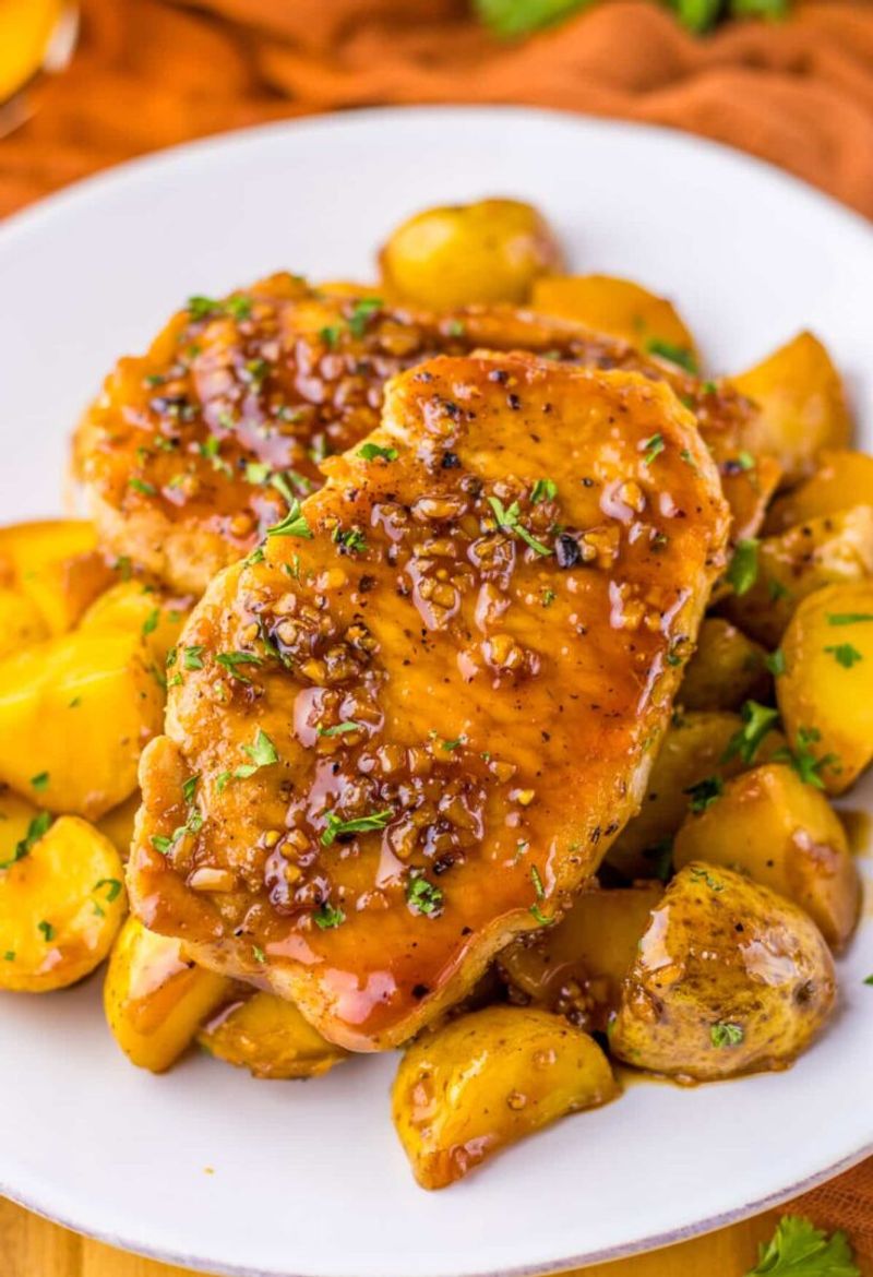 One Pan Honey Garlic Pork Chops