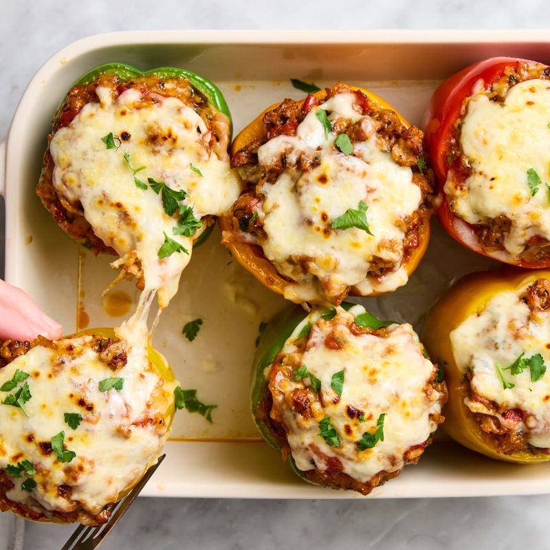 Cheesy Stuffed Bell Peppers