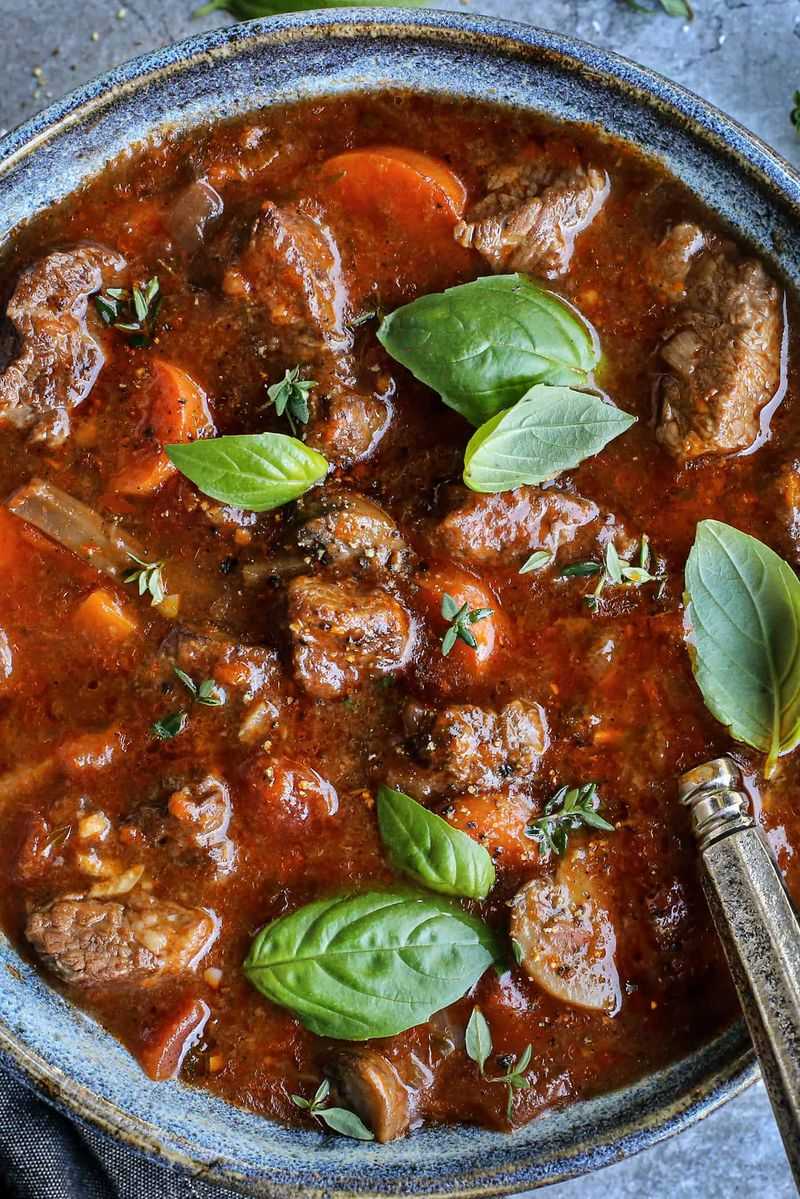 Tomato-Based Beef Stew