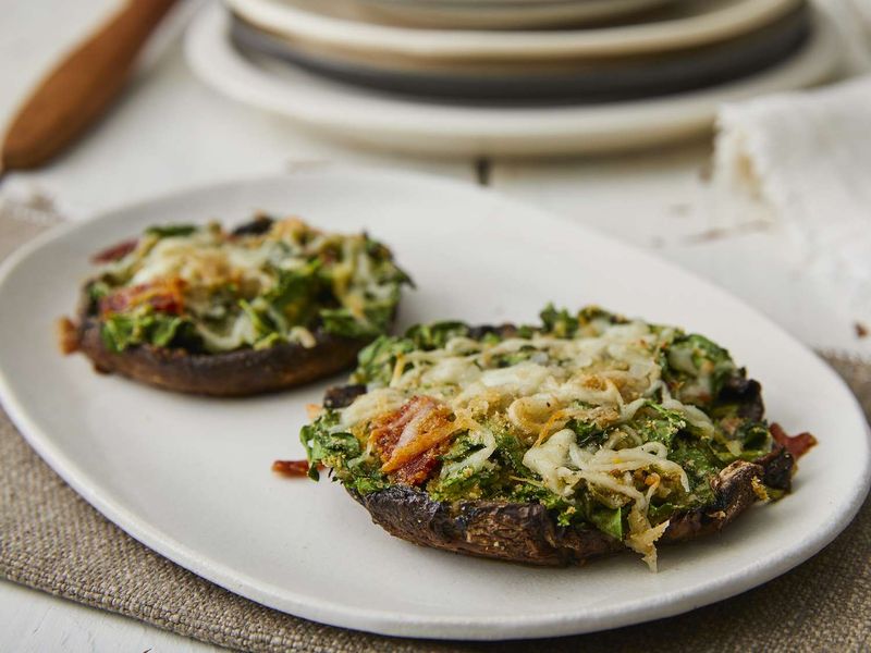 Baked Stuffed Portobello Mushrooms