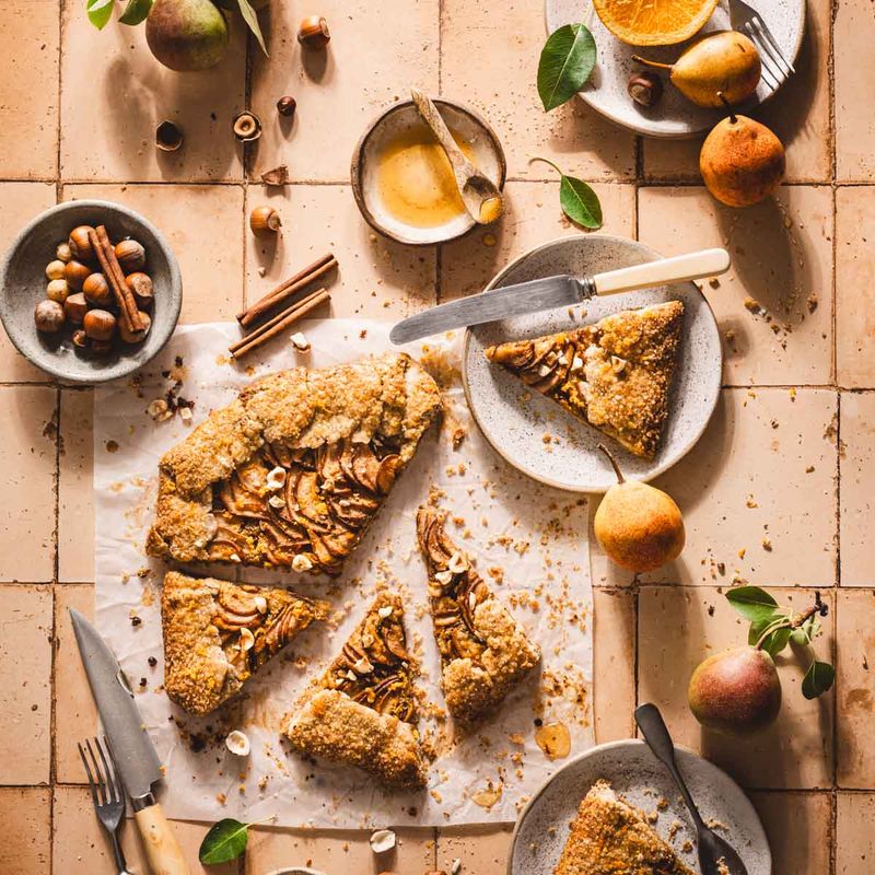 Pear and Hazelnut Galette