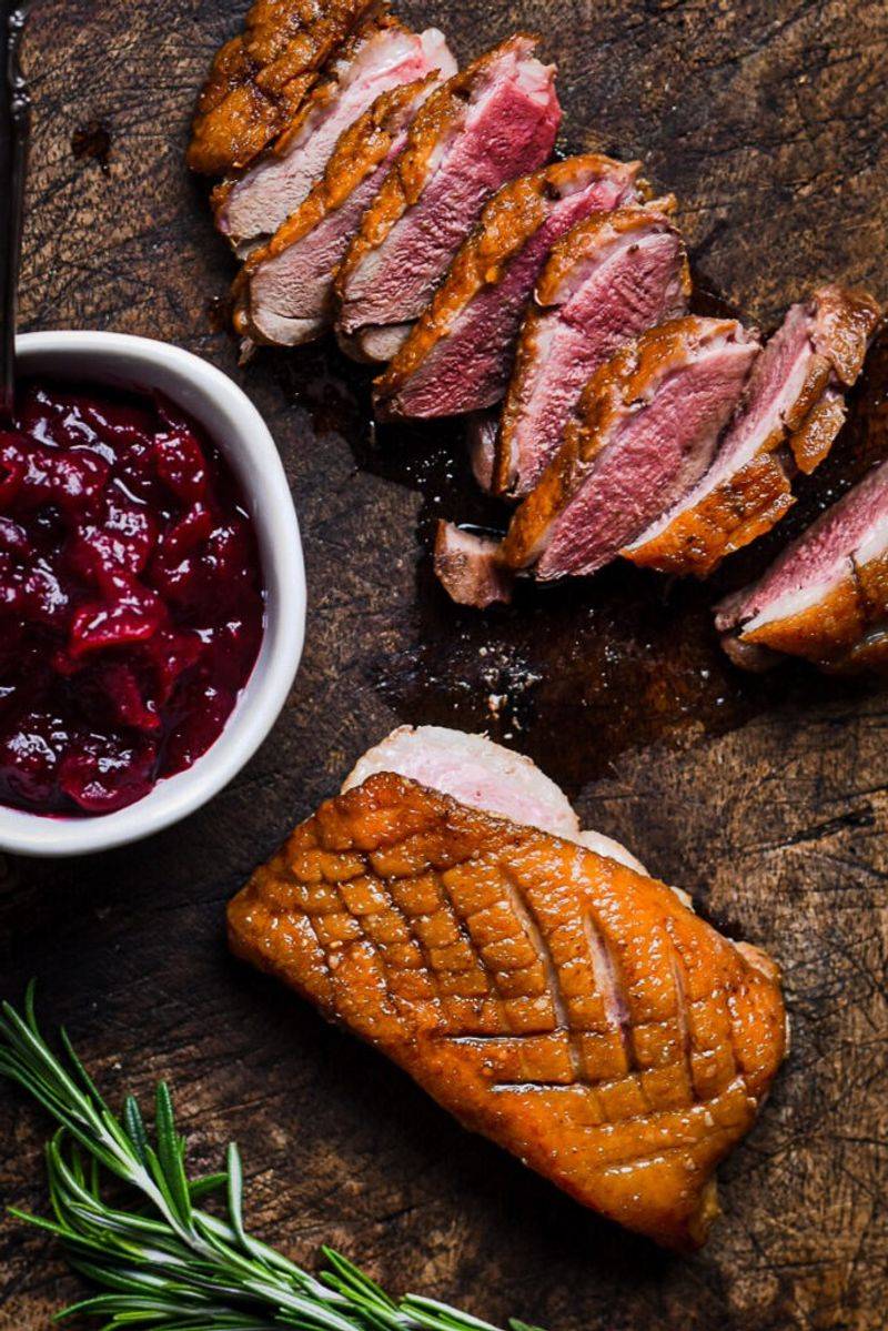 Pan-Seared Duck Breast with Cherry Sauce