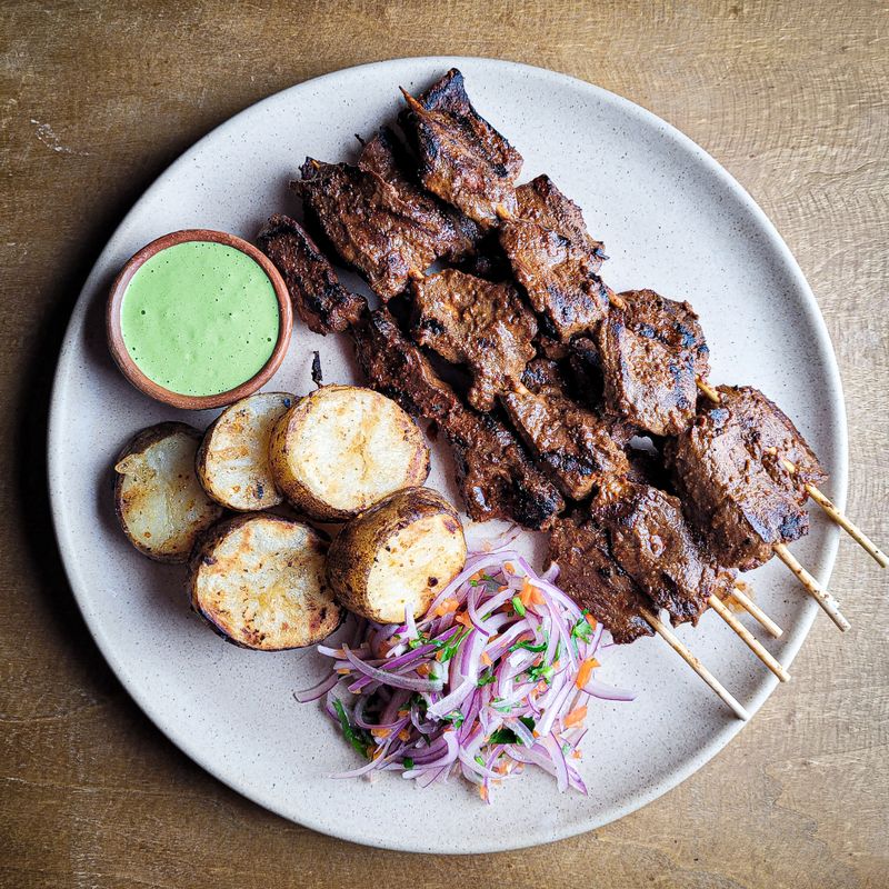 Anticuchos - Peruvian Beef Heart Skewers