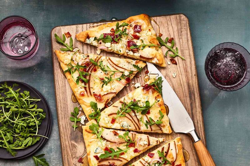 Pear and Gorgonzola Flatbread