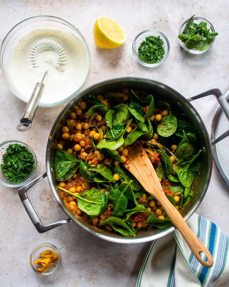 Chickpea and Spinach Stew