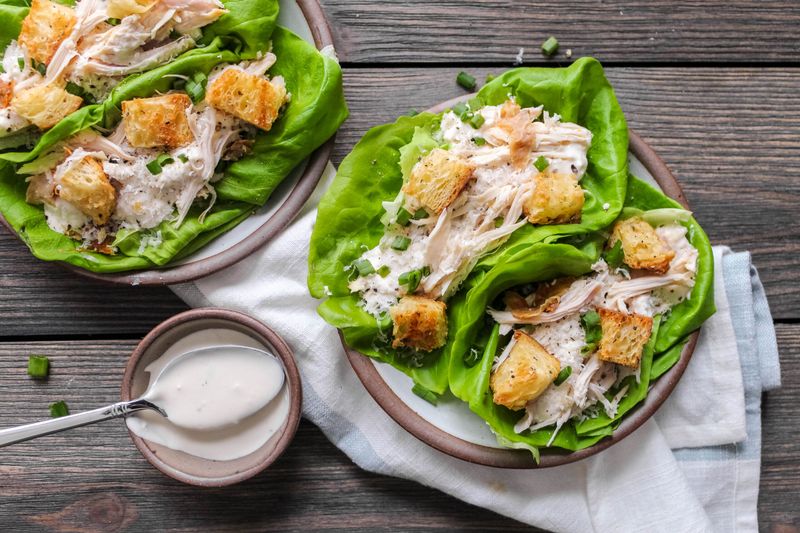Chicken Caesar Lettuce Wrap