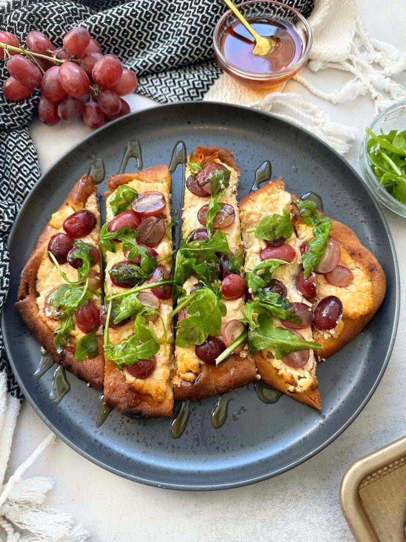 Honey and Goat Cheese Flatbread Pizza