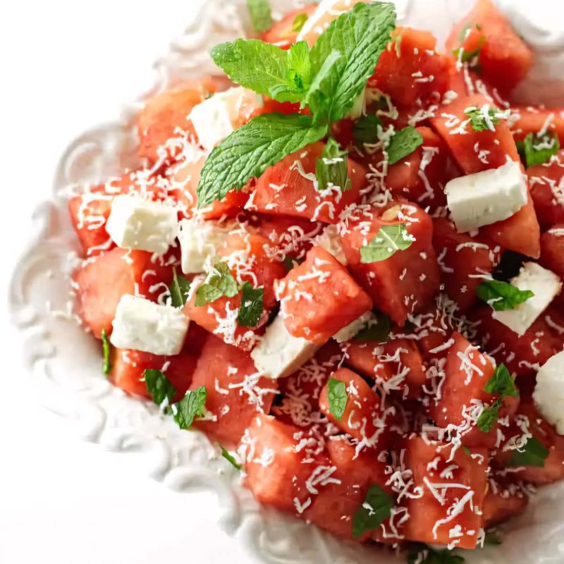 Feta, Watermelon, and Mint