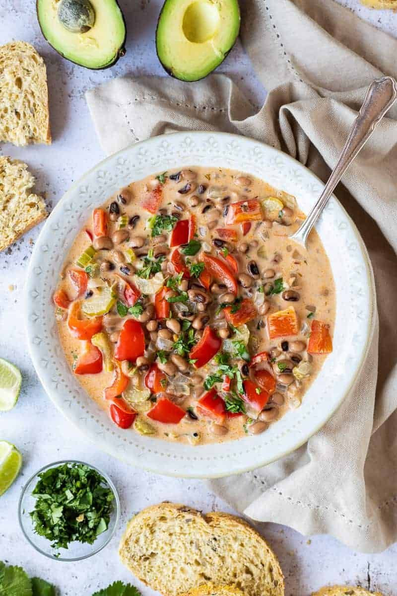 Coconut Milk and Black-Eyed Pea Soup