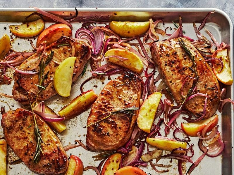 Lemon and Herb Roast Pork with Apples
