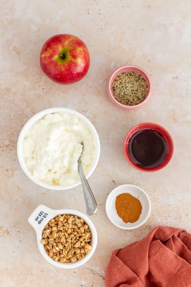 Cottage Cheese With Roasted Cinnamon Apples