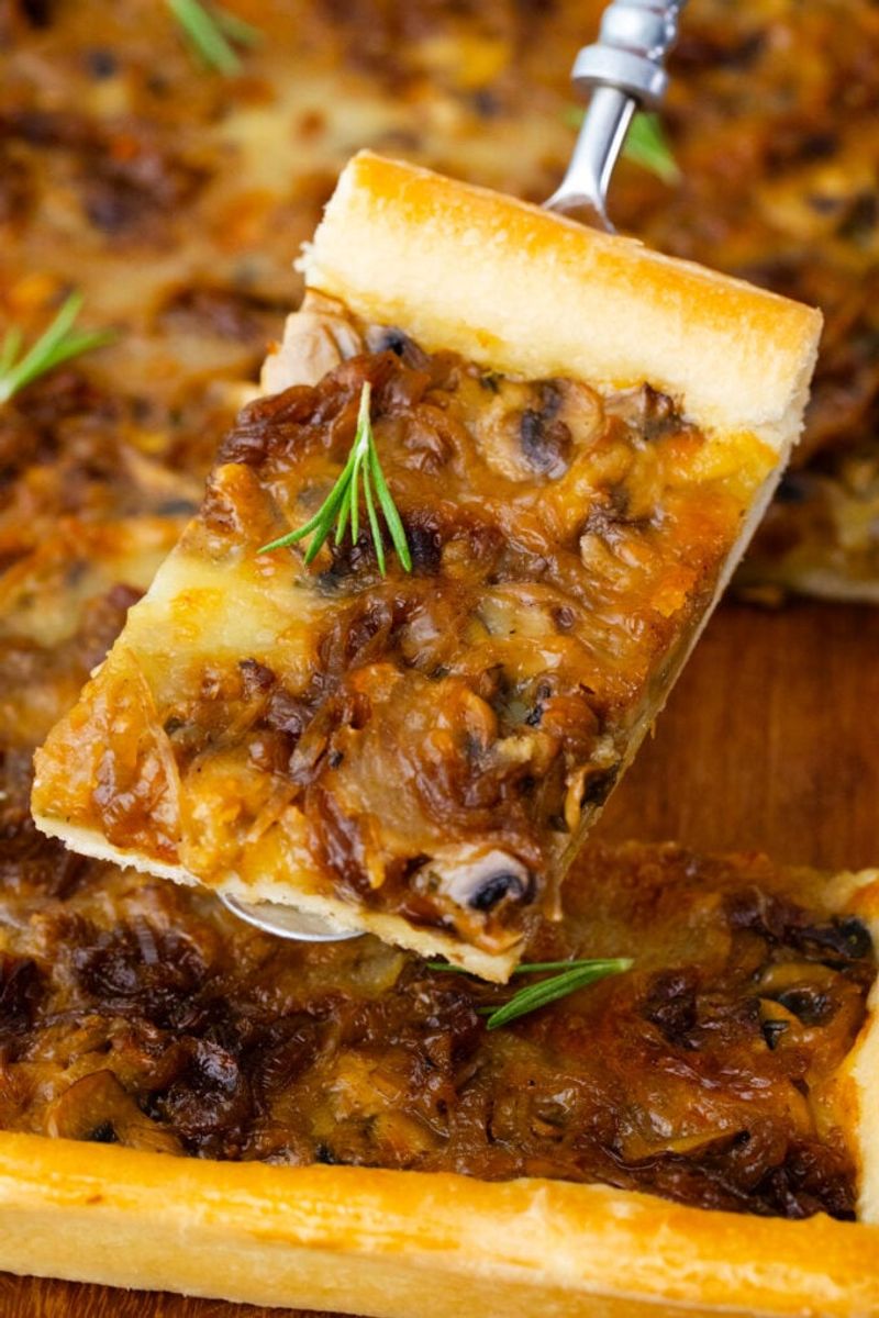 Caramelised Onion and Brie Tart