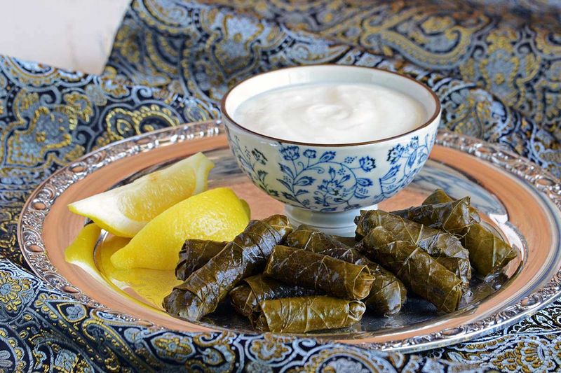Syrian Stuffed Grape Leaves (Warak Dawali)