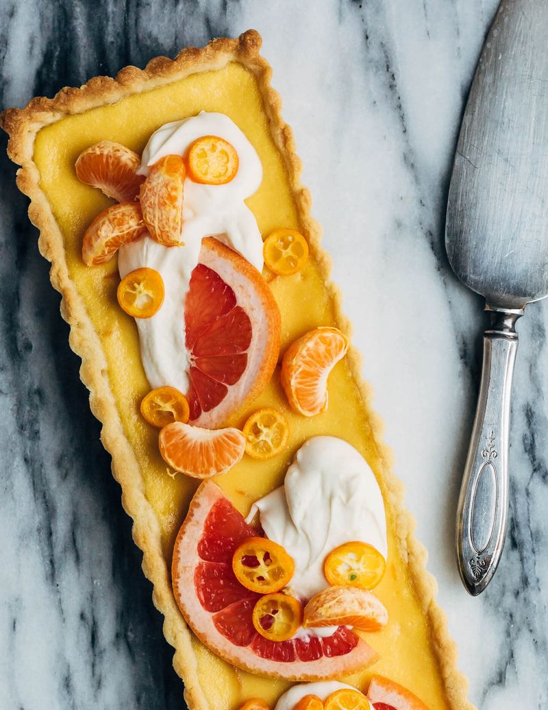 Grapefruit Curd Tart