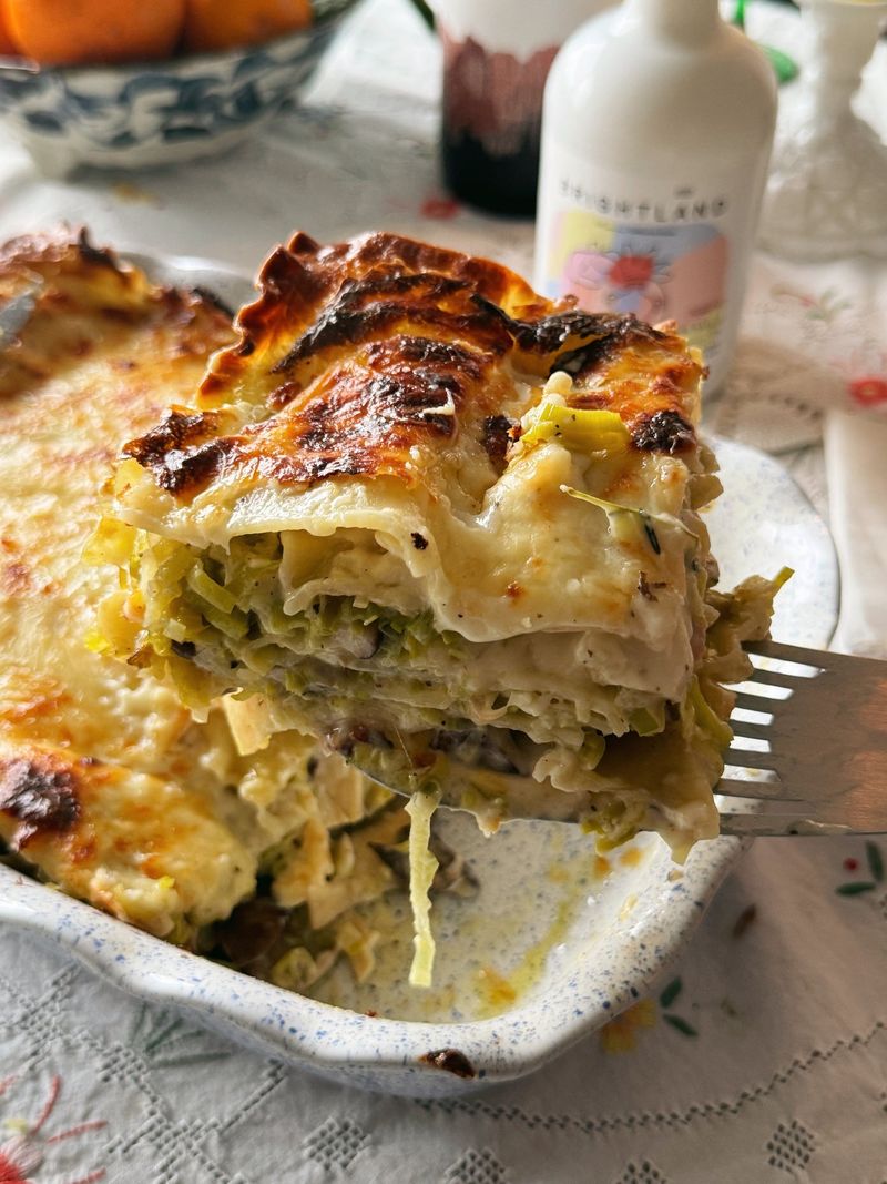 Pancetta and Leek Lasagne