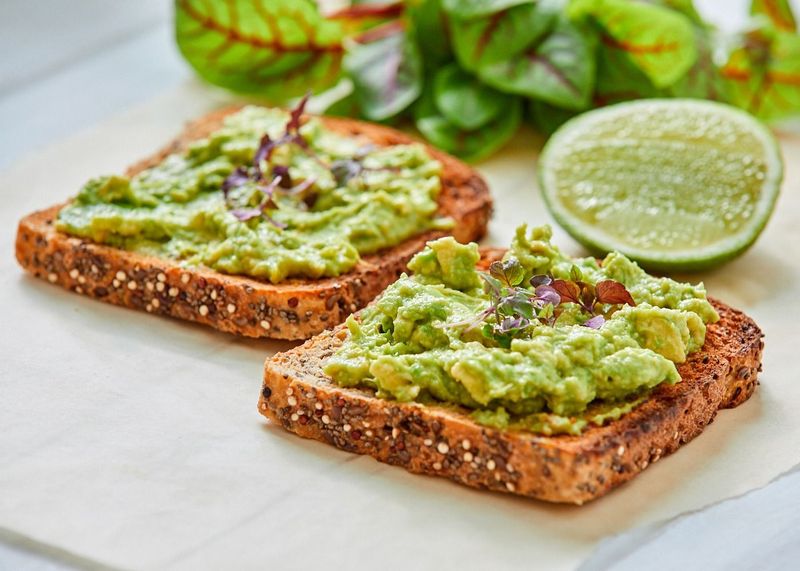 Avocado Toast on Whole Grain Bread