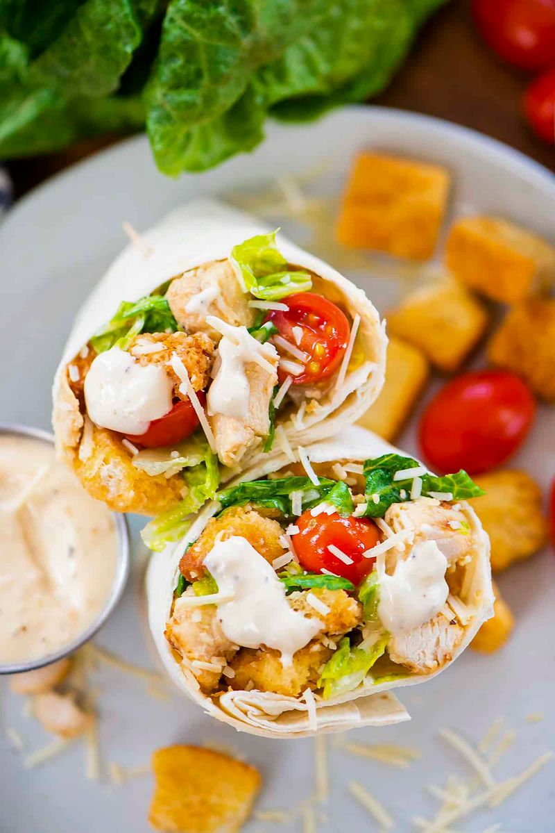 Chicken Caesar Wraps