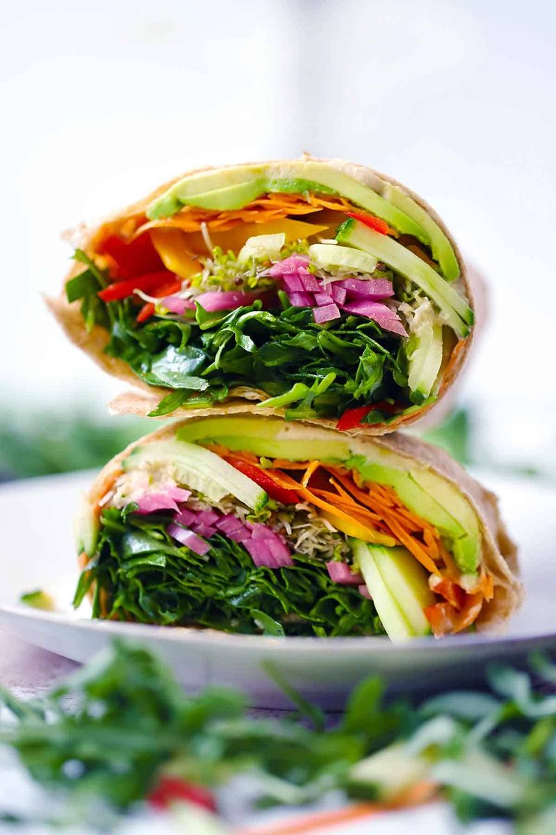 Veggie and Hummus Wrap