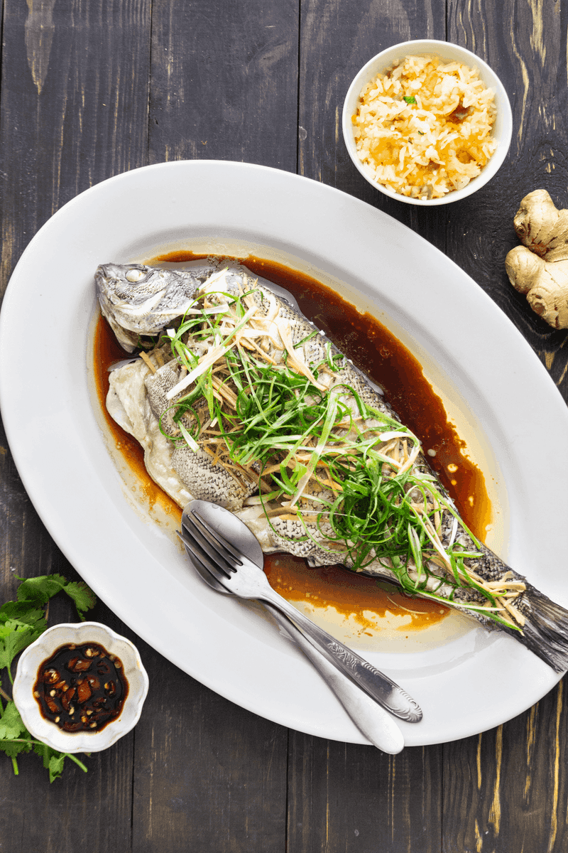 Steamed Fish or Shrimp with Vegetables: Light and Loaded with Protein