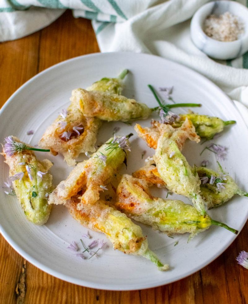 Create Courgette Flower Fritters For A Special Treat