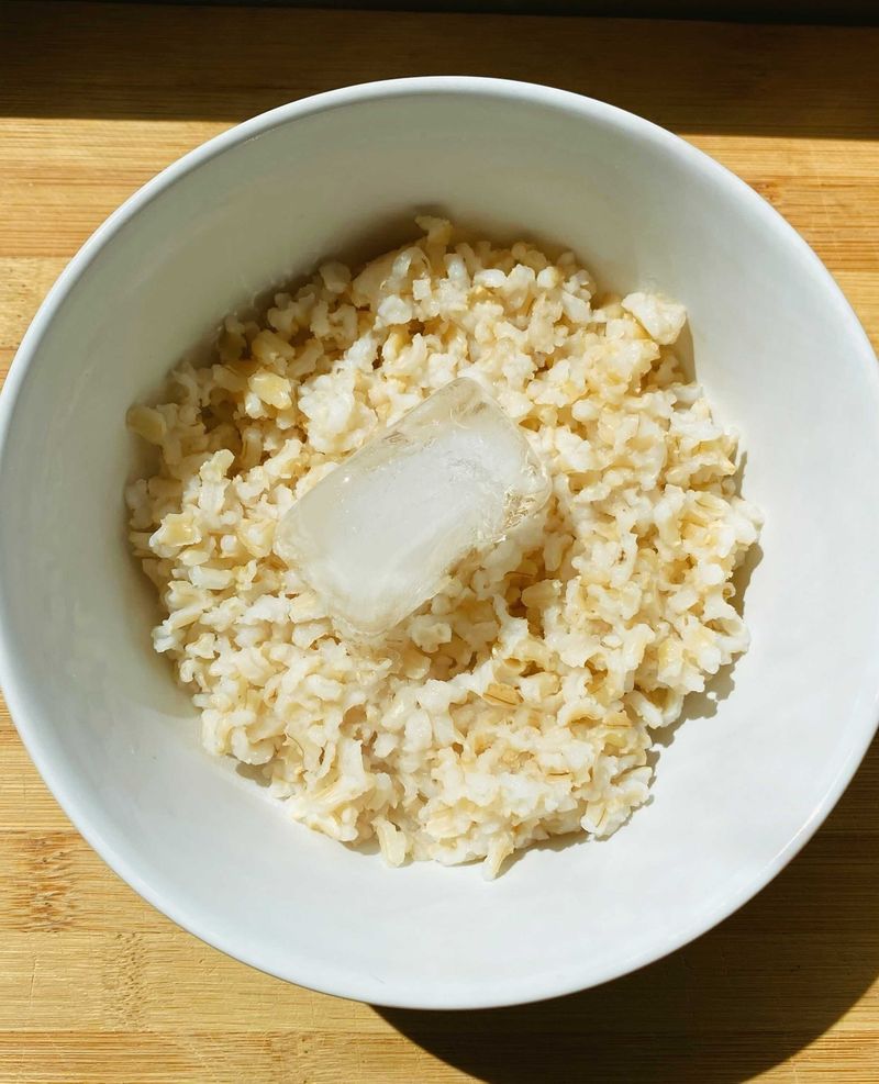 Reheating Rice in the Microwave with an Ice Cube
